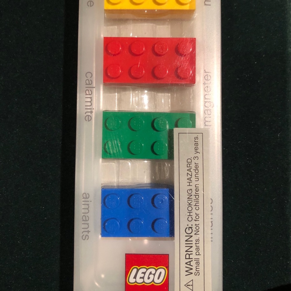 Lego magnets.